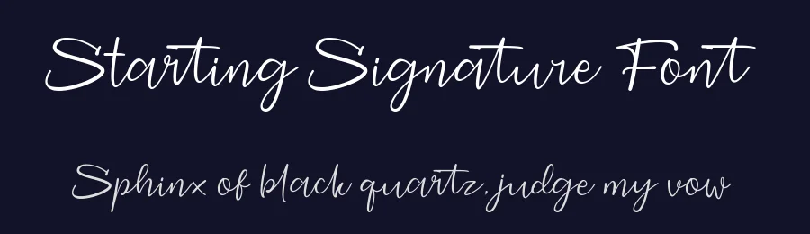 Starting Signature Font by studioaktype — Script Handwritten Font — thumbnail 2