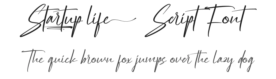 Startup Life Script Font by VinType — Script Handwritten Font