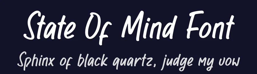 State Of Mind Font by letterfabric — Script Handwritten Font — thumbnail 2