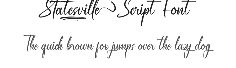 Statesville Script Font by noahtype — Script Handwritten Font
