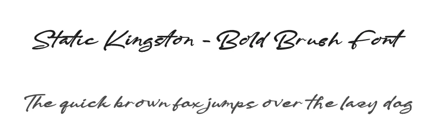 Static Kingston – Bold Brush Font by stylishtype.co — Script Handwritten Font