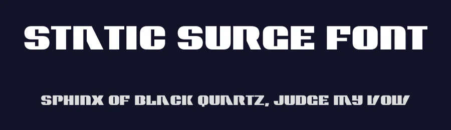 Static Surge Font by HipFonts — Display Font — thumbnail 2