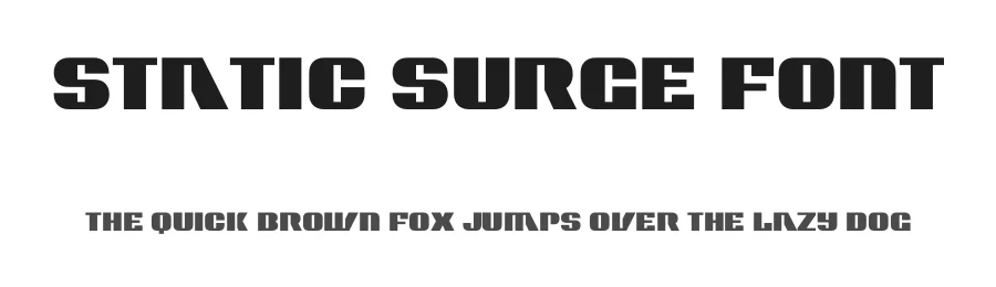 Static Surge Font by HipFonts — Display Font