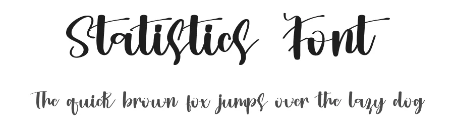 Statistics Font by inermediaSTUDIO — Script Handwritten Font
