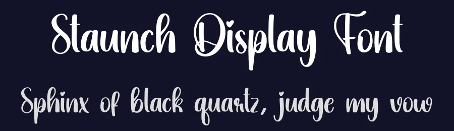 Staunch Display Font by creativeletter — Script Handwritten Font — thumbnail 2