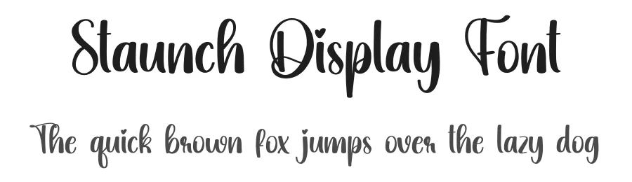 Staunch Display Font by creativeletter — Script Handwritten Font