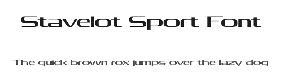 Stavelot Sport Font by firstype studio — Sans Serif Font