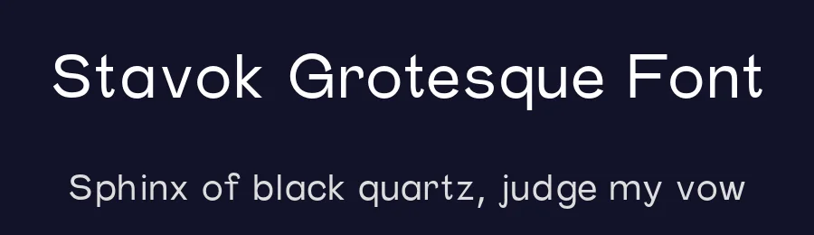 Stavok Grotesque Font by Ivan Tsanko — Sans Serif Font — thumbnail 2