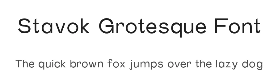 Stavok Grotesque Font by Ivan Tsanko — Sans Serif Font