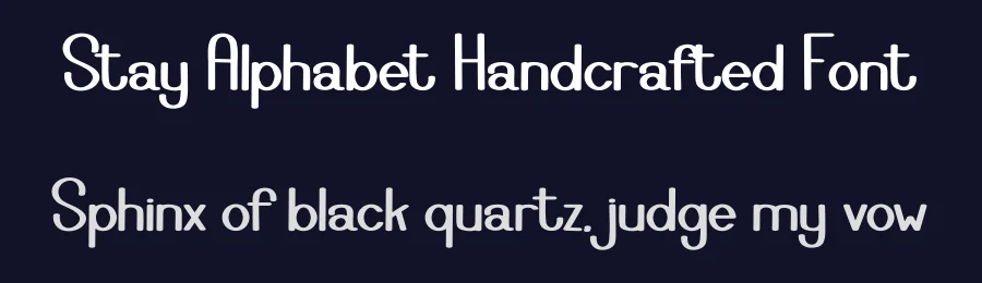 Stay Alphabet Handcrafted Font by freshtypeink — Display Font — thumbnail 2