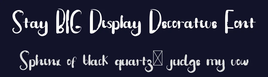 Stay BIG Display Decorative Font by edricstudio — Script Handwritten Font — thumbnail 2