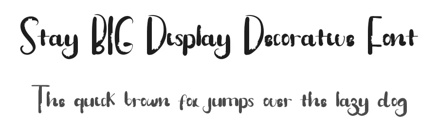 Stay BIG Display Decorative Font by edricstudio — Script Handwritten Font