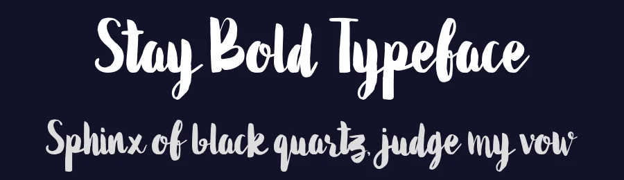 Stay Bold Typeface by Typeface — Script Handwritten Font — thumbnail 2