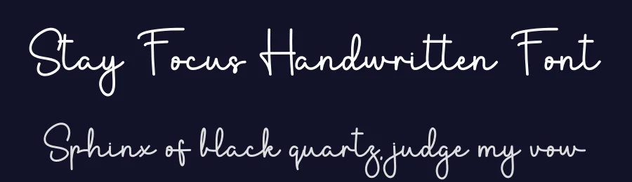 Stay Focus Handwritten Font by freshtypeink — Script Handwritten Font — thumbnail 2