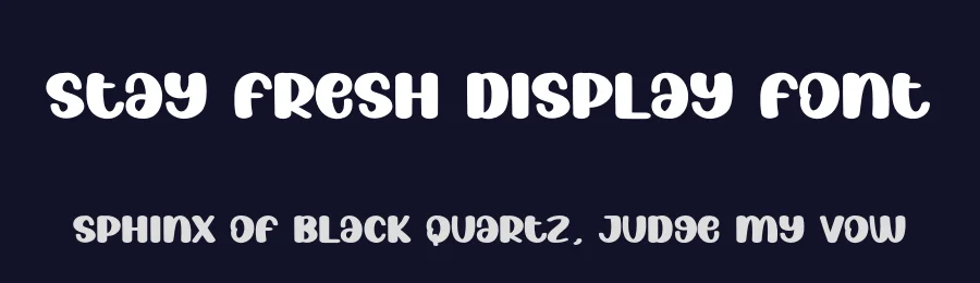 Stay Fresh Display Font by creativeletter — Display Font — thumbnail 2