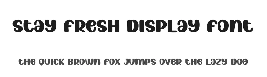 Stay Fresh Display Font by creativeletter — Display Font