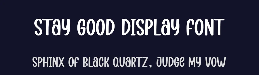 Stay Good Display Font by creativeletter — Display Font — thumbnail 2