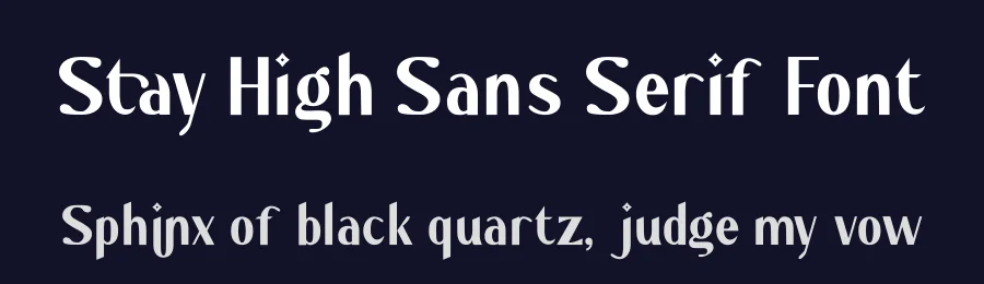 Stay High Sans Serif Font by fontkong — Sans Serif Font — thumbnail 2