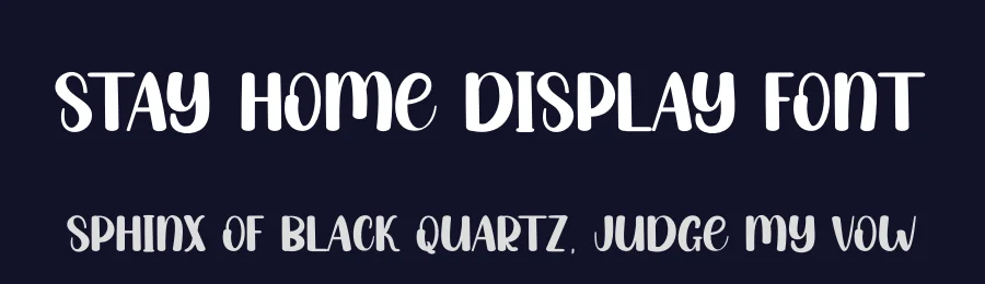 Stay Home Display Font by andikastudio — Display Font — thumbnail 2