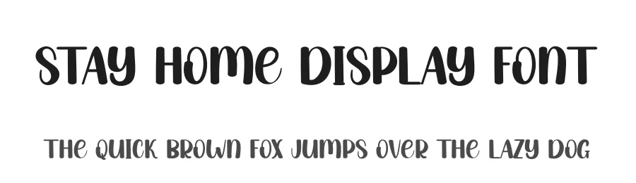 Stay Home Display Font by andikastudio — Display Font