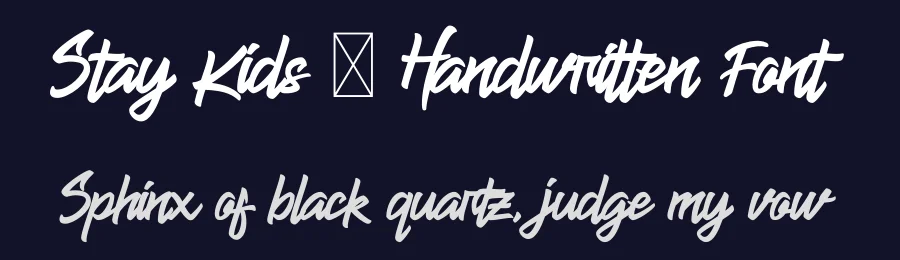 Stay Kids – Handwritten Font by Krakenbox — Script Handwritten Font — thumbnail 2