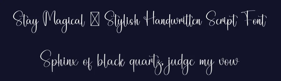 Stay Magical – Stylish Handwritten Script Font by freshtypeink — Script Handwritten Font — thumbnail 2