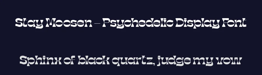 Stay Moosen – Psychedelic Display Font by timelesstype.co — Display Font — thumbnail 2