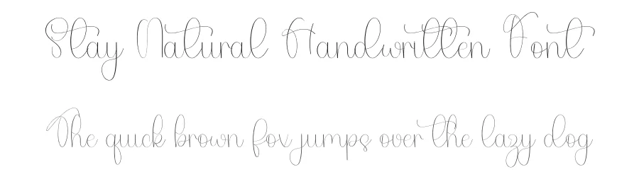 Stay Natural Handwritten Font by freshtypeink — Script Handwritten Font