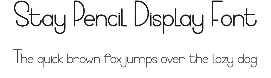 Stay Pencil Display Font by freshtypeink — Display Font