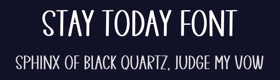 Stay Today Font by inermediaSTUDIO — Display Font — thumbnail 2