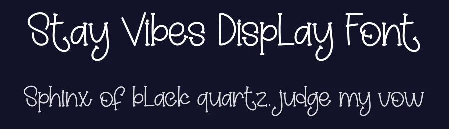 Stay Vibes Display Font by andikastudio — Display Font — thumbnail 2