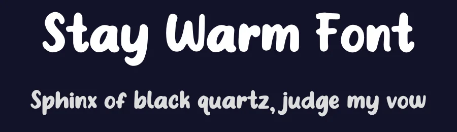 Stay Warm Font by Arzaq's Studio — Display Font — thumbnail 2