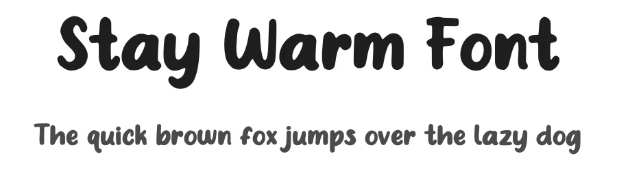 Stay Warm Font by Arzaq's Studio — Display Font