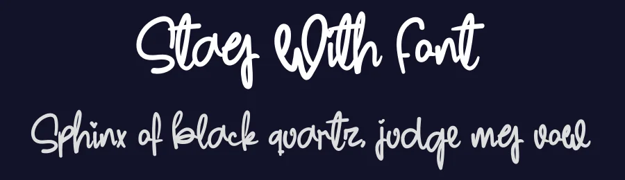 Stay With Font by levincreative — Script Handwritten Font — thumbnail 2