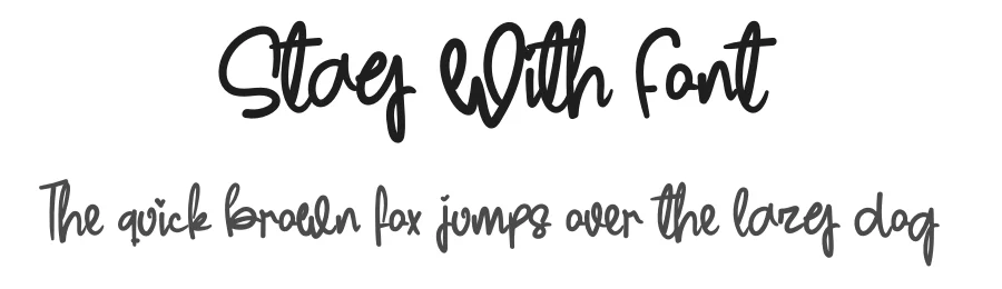 Stay With Font by levincreative — Script Handwritten Font