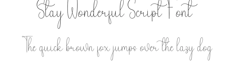 Stay Wonderful Script Font by andikastudio — Script Handwritten Font