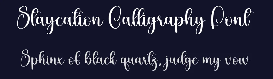 Staycation Calligraphy Font by creativeletter — Script Handwritten Font — thumbnail 2