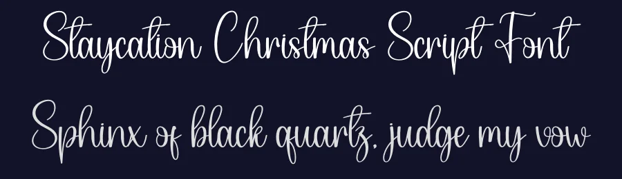 Staycation Christmas Script Font by creativeletter — Script Handwritten Font — thumbnail 2