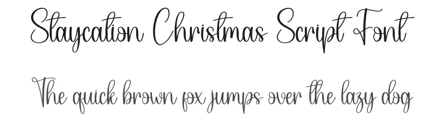 Staycation Christmas Script Font by creativeletter — Script Handwritten Font