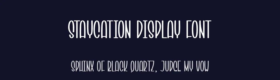 Staycation Display Font by creativeletter — Display Font — thumbnail 2
