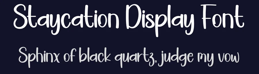 Staycation Display Font by creativeletter — Display Font — thumbnail 2