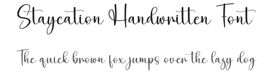 Staycation Handwritten Font by andikastudio — Script Handwritten Font