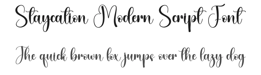 Staycation Modern Script Font by creativeletter — Script Handwritten Font