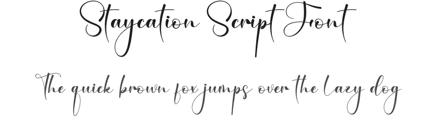 Staycation Script Font by creativeletter — Script Handwritten Font