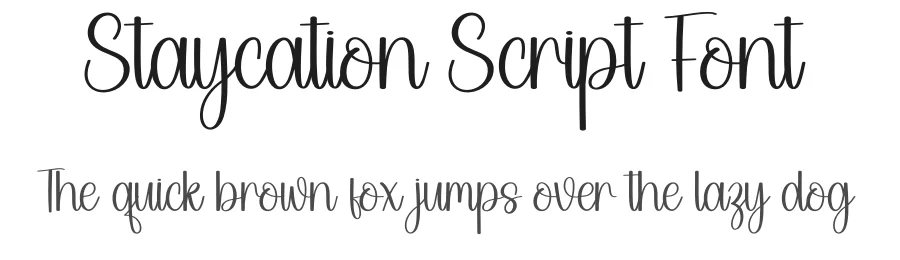 Staycation Script Font by creativeletter — Script Handwritten Font