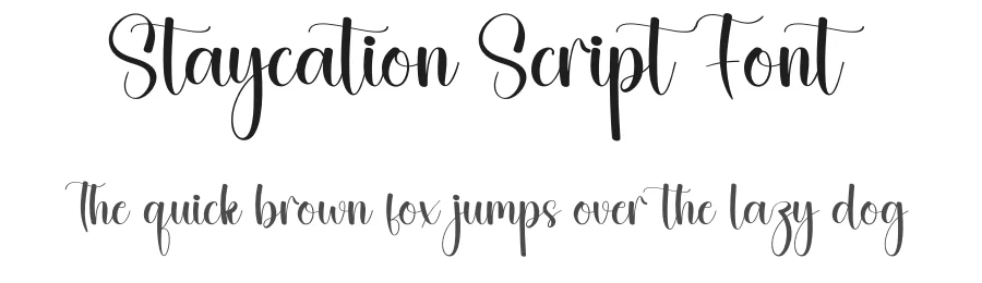 Staycation Script Font by creativeletter — Script Handwritten Font