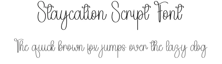 Staycation Script Font by andikastudio — Script Handwritten Font