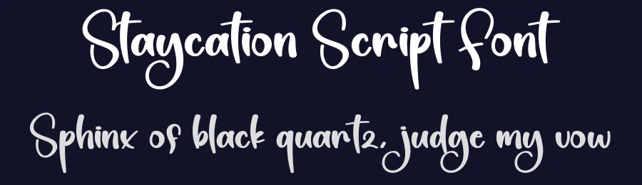 Staycation Script Font by creativeletter — Script Handwritten Font — thumbnail 2