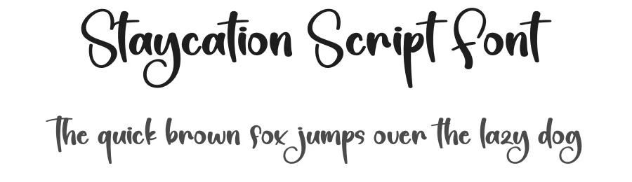 Staycation Script Font by creativeletter — Script Handwritten Font