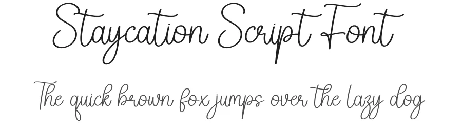 Staycation Script Font by creativeletter — Script Handwritten Font
